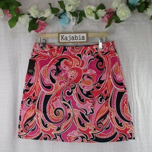 CROWN & IVY Corduroy Paisley Skirt NWT Size 10